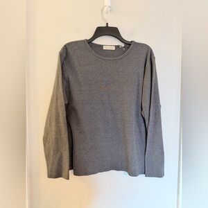Lord & Taylor 100% Pima Cotton Gray Sweater - Womens size 1X